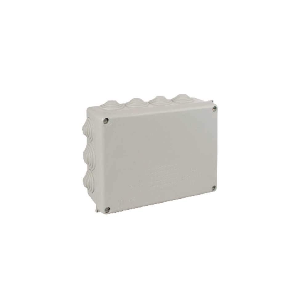 CAJA ESTANCA DE CONEXION 220 X 170 X 80 MM CON CONOS COLOR GRIS SOLERA
