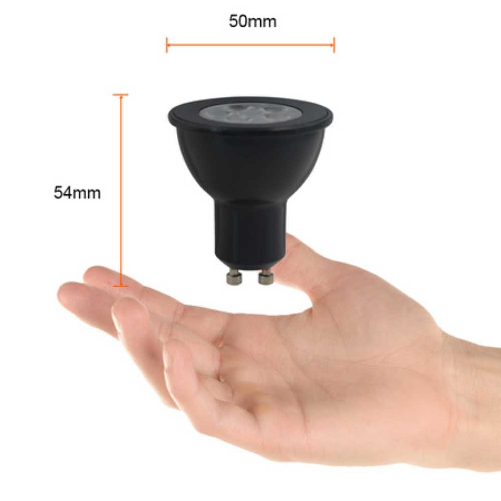 FOCO LED 6W/100-277V. GU10 1800K LUZ SUAVE CALIDA