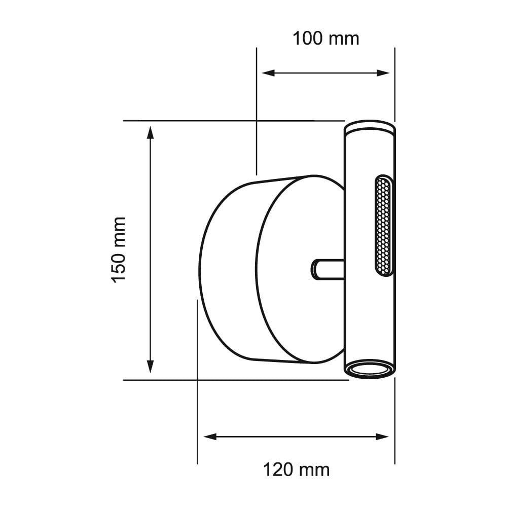 LAMPARA DE PARED ARBOTANTE LED 6W LUZ CALIDA BRILLANTE DIRECTA/INDIRECTA DIRIGIBLE IRC90 NO ATENUABLE BCO