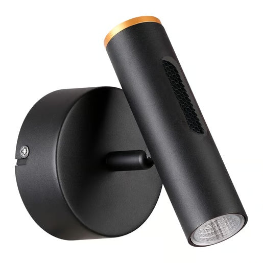 LAMPARA DE PARED ARBOTANTE LED 6W LUZ CALIDA BRILLANTE DIRECTA/INDIRECTA DIRIGIBLE IRC90 NO ATENUABLE NGO