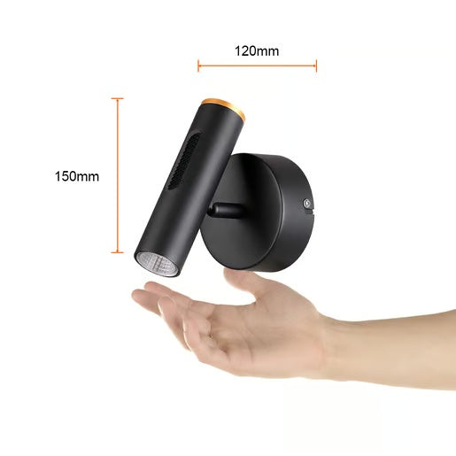 LAMPARA DE PARED ARBOTANTE LED 6W LUZ CALIDA BRILLANTE DIRECTA/INDIRECTA DIRIGIBLE IRC90 NO ATENUABLE NGO