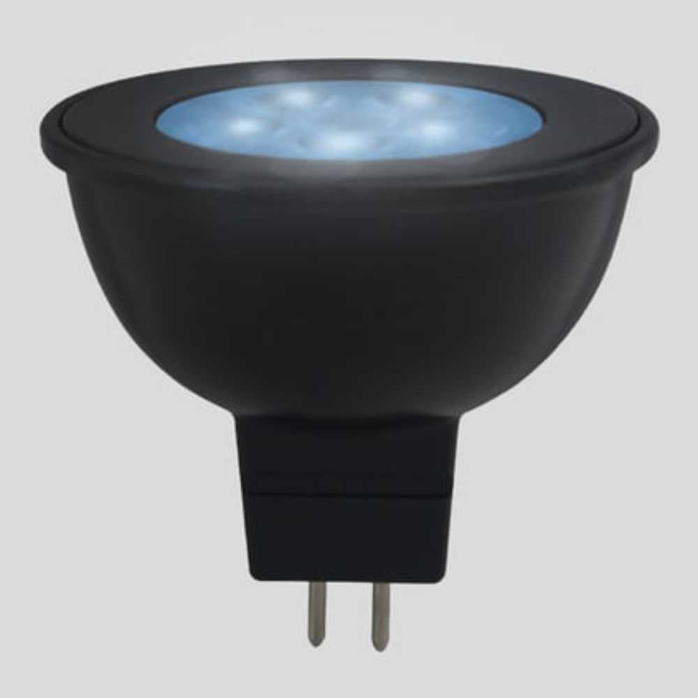 FOCO LED TECNOLITE TIPO MR16 6W LUZ DE LUNA COLOR AZUL IP65 BASE E27