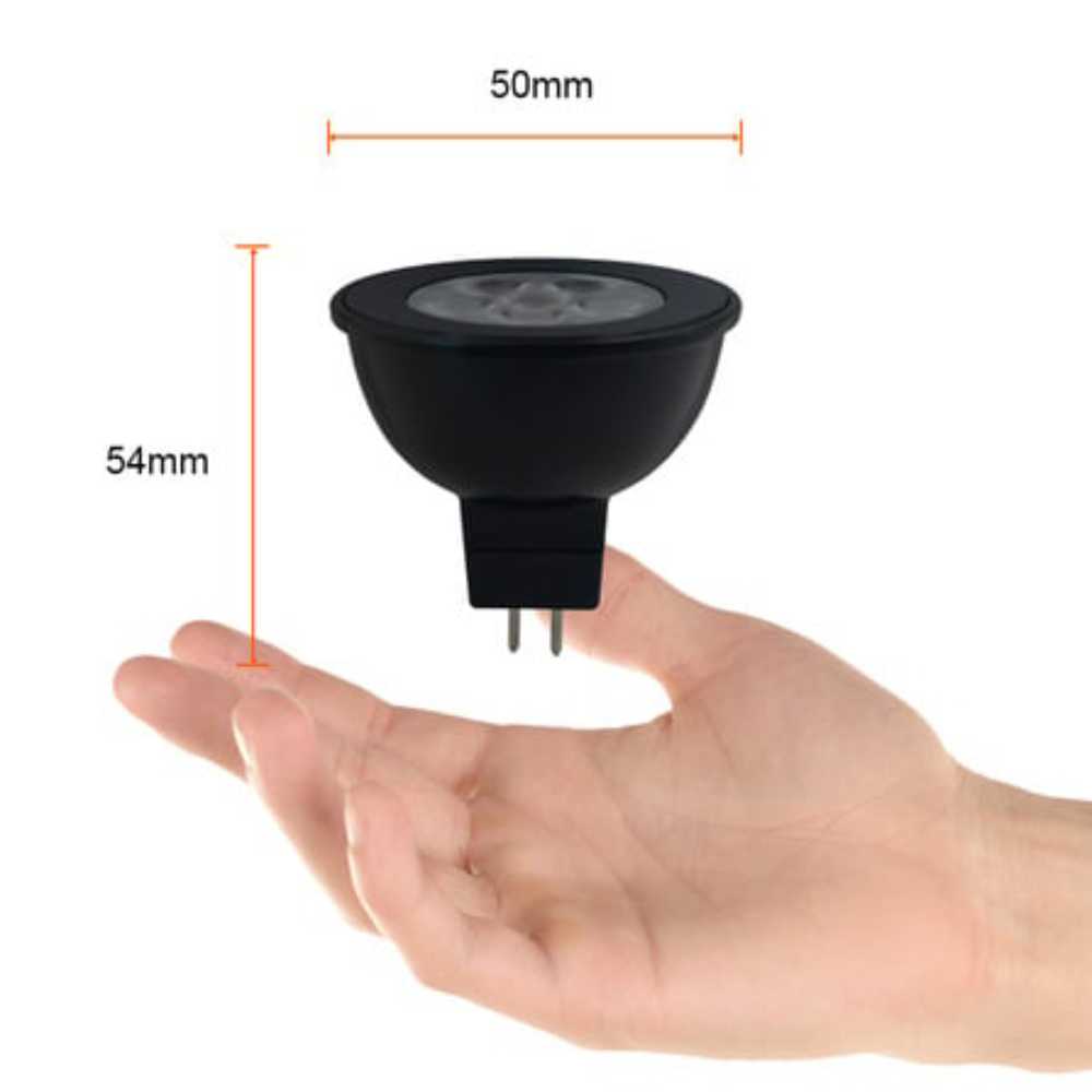 FOCO LED TECNOLITE TIPO MR16 6W LUZ DE LUNA COLOR AZUL IP65 BASE E27