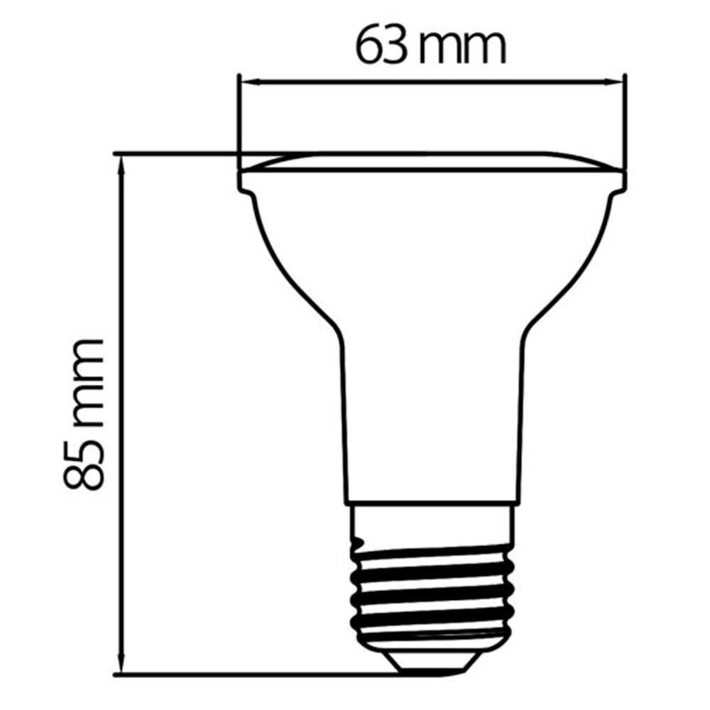 FOCO PAR20 LED 6 W LUZ DE DIA BASE E27 NO ATENUABLE
