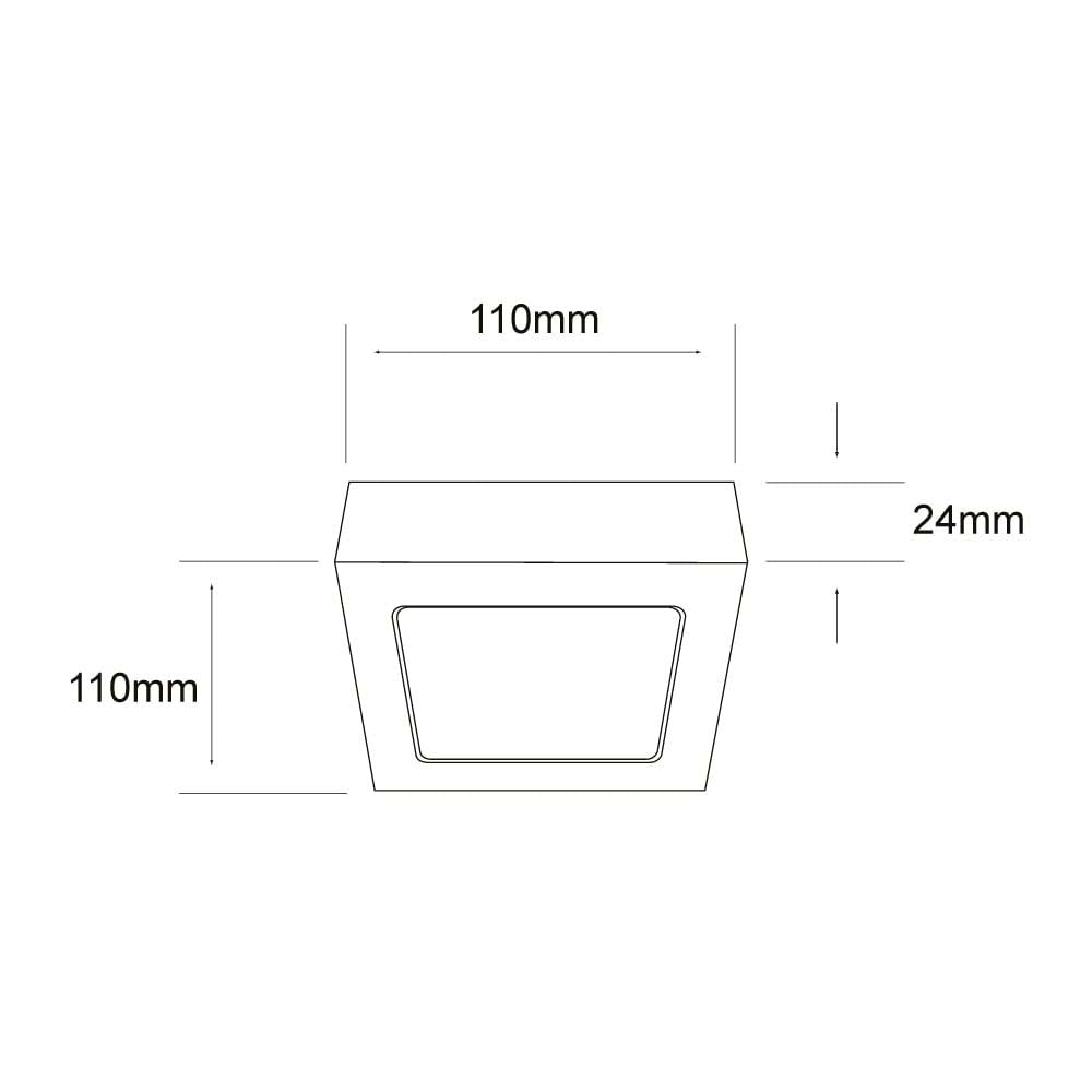 LÁMPARA DE INTERIOR LED ALGEDI I TECNOLITE PARA SOBREPONER 6W LUZ SUAVE CÁLIDA