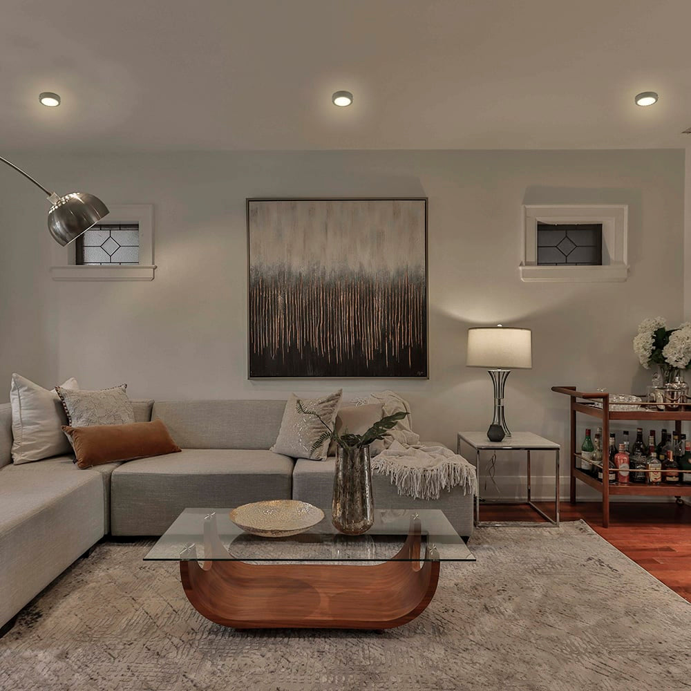 LUM LED SOBREPONER REDONDO 6W 3000K 100-240V NEGRO