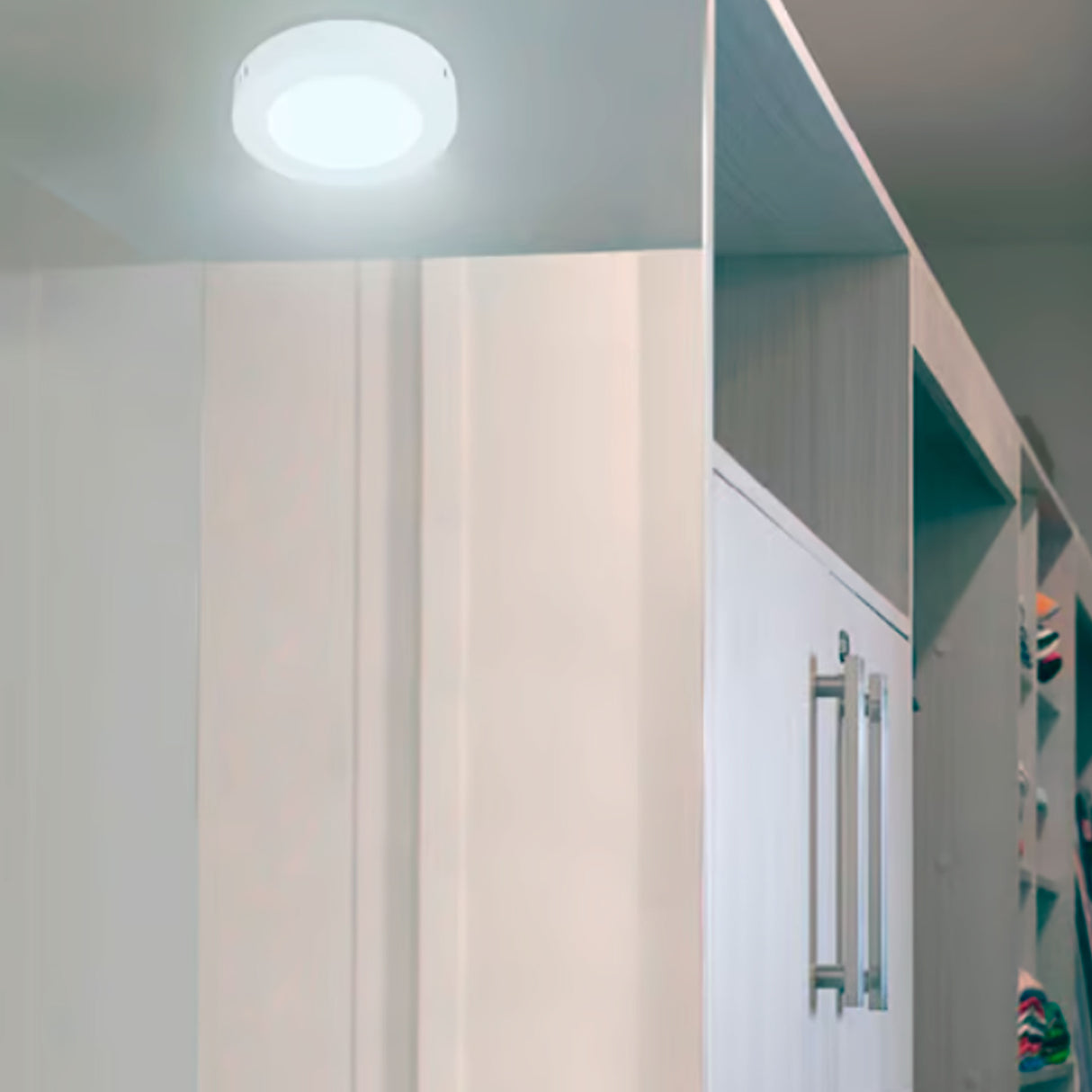 LÁMPARA PLAFÓN LED DE SOBREPONER 6 W, LUZ DE DÍA, INTERIORES, NO ATENUABLE, LED INTEGRADO