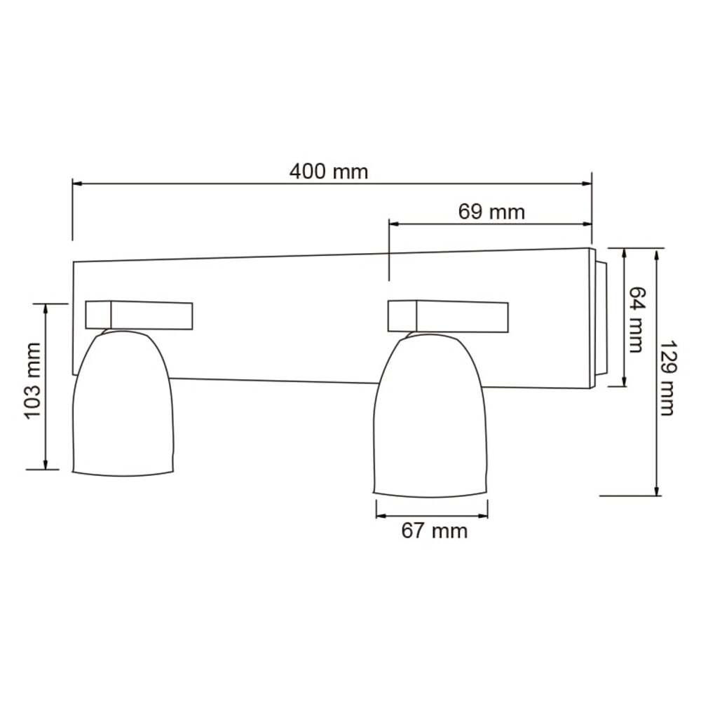 LÁMPARA DE INTERIOR MELSI TECNOLITE PARA SOBREPONER 6W BASE G9
