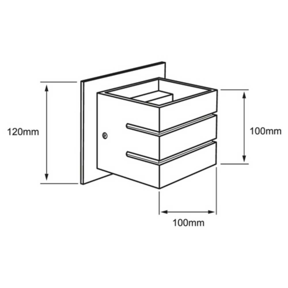 INT LED 5.8W100-240V145LM3000K NEGRO GIENNAH TECNOLITE