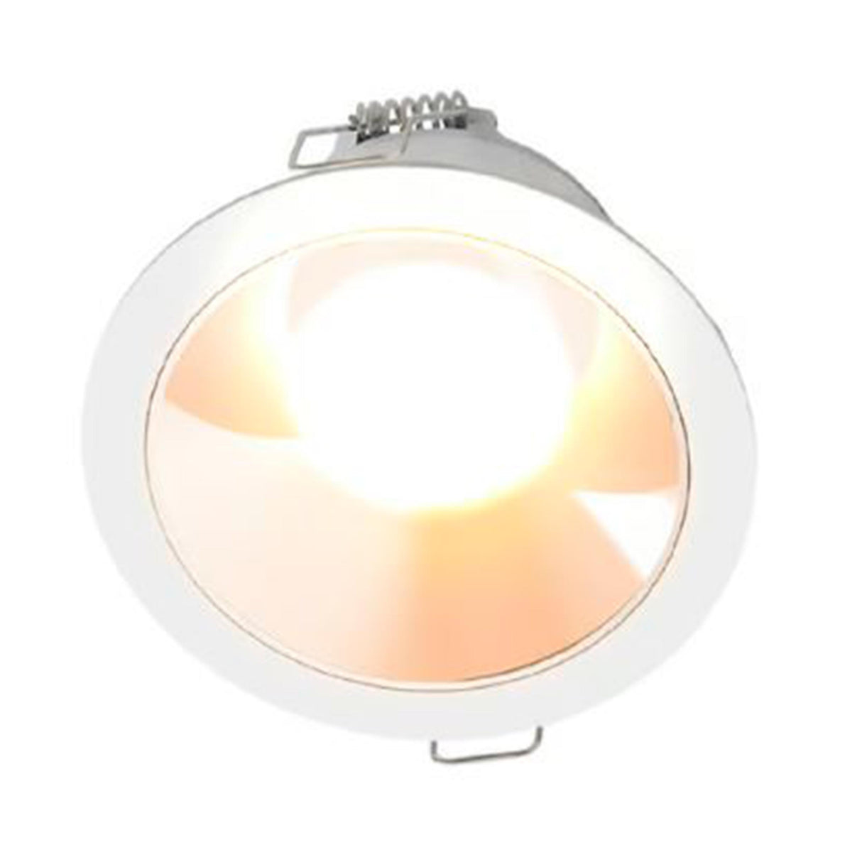 LUMINARIO INT. EMPOTRAR TECHO 6W/100-240V. 3000K BLANCO CROMO LUZ SUAVE CALIDA KALAUSI II ***TECNOLITE HAE***