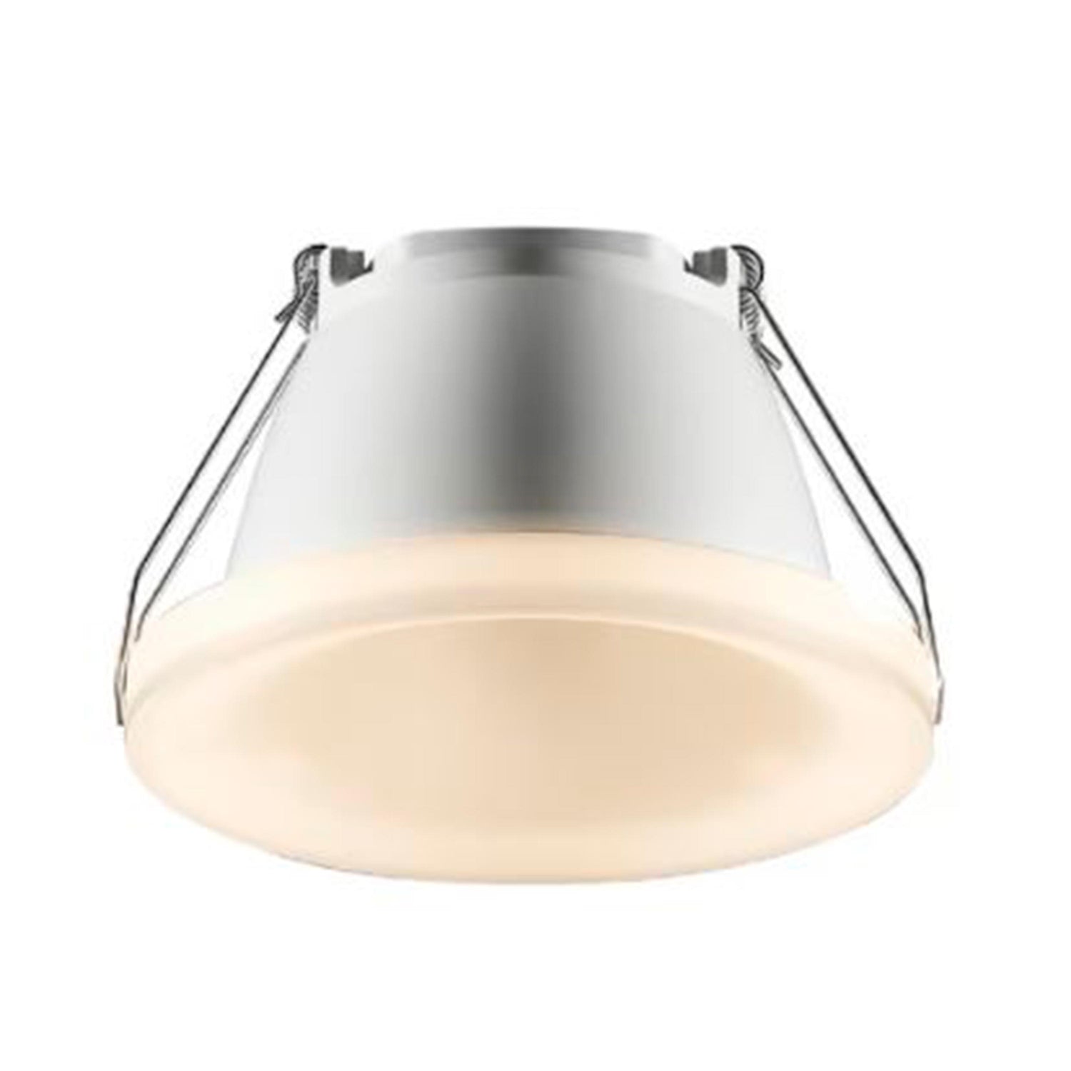 LUMINARIO INT. EMPOT. TECHO 6W/100-240V. 3000K BLANCO CROMO LUZ SUAVE CALIDA KALAUSI III ***TECNOLITE HAE***