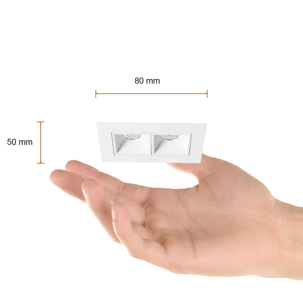 LAMPARA EMPOTRABLE LED TECNOLITE LUCIDA II 6.5W LUZ SUAVE CÁLIDA BASE GU10