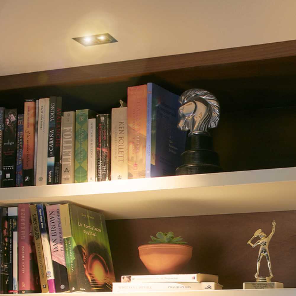 LÁMPARA EMPOTRABLE LED TECNOLITE LUCIDA II SMART 6W LUZ SUAVE CÁLIDA ATENUABLE COMPATIBLE CON APP MÓVIL Y ASISTENTES DE VOZ NEGRO