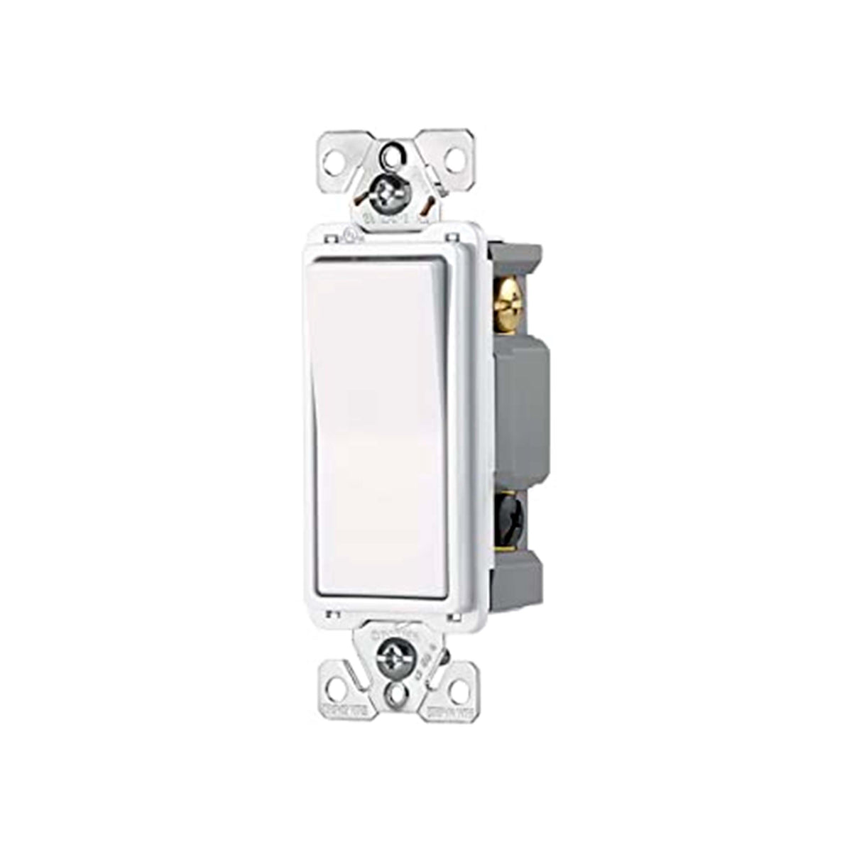Interruptor 1 Vía 2 Teclas - Diseño Alemán Blanco Para Control De Iluminación Moderno
