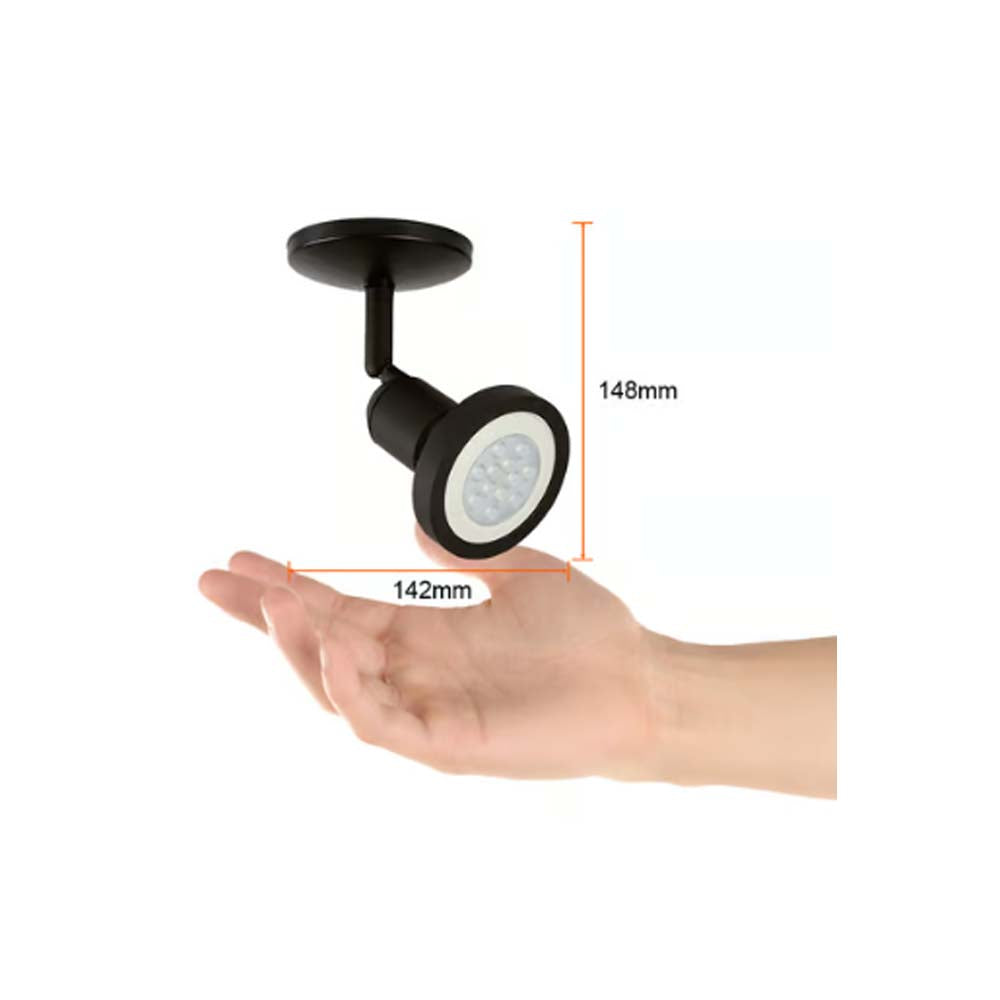 LAMPARA SPOT DIRIGIBLE DE SOBREPONER POTENCIA MAX. 75 W BASE E27 FOCO PAR30 NO INCLUIDO