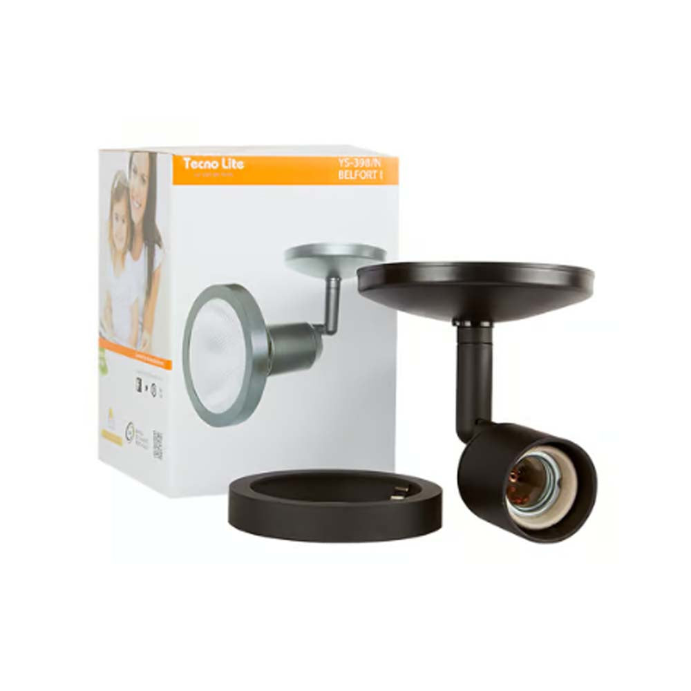 LAMPARA SPOT DIRIGIBLE DE SOBREPONER POTENCIA MAX. 75 W BASE E27 FOCO PAR30 NO INCLUIDO