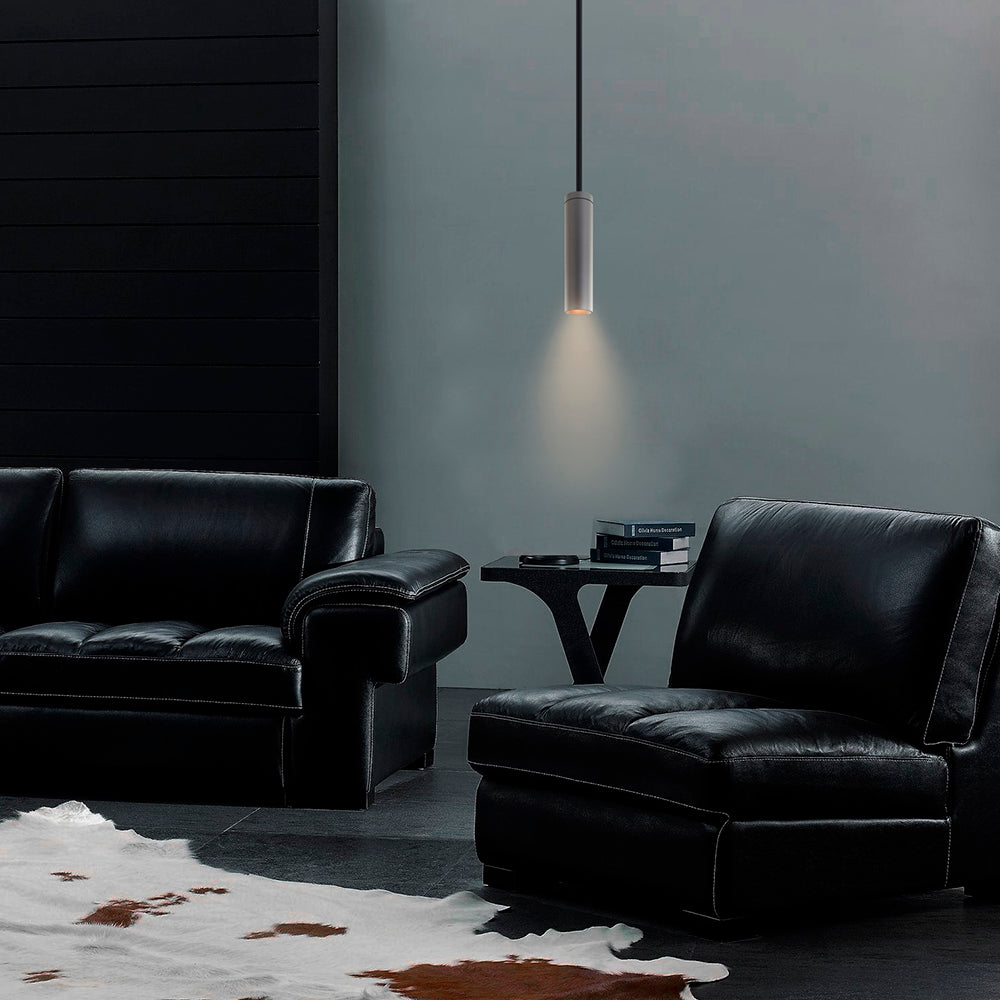 COLGANTE METÁLICO LED TECNOLITE AZHA I 1.73M DE ALTURA 7W LUZ SUAVE CÁLIDA LED INTEGRADO *** EXHIBIDO ***