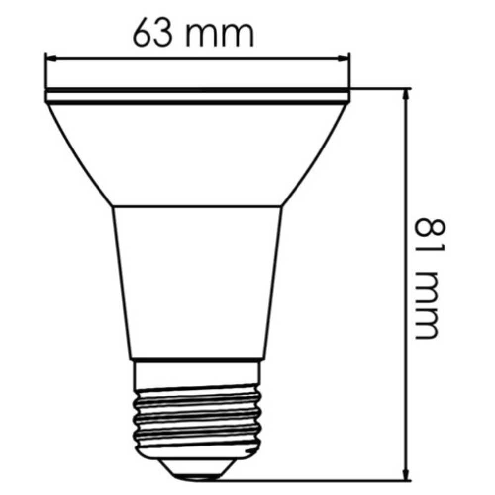 FOCO LED TECNOLITE PAR20 ATENUABLE 7W LUZ SUAVE CÁLIDA BASE E27