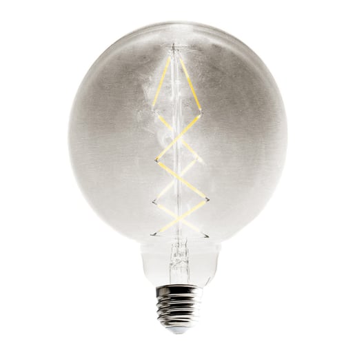 LAMP. LED 7W/127V. ESFERA CRISTAL AMBAR 2700K LUZ SUAVE CALIDA E27 ***NO ATENUABLE***