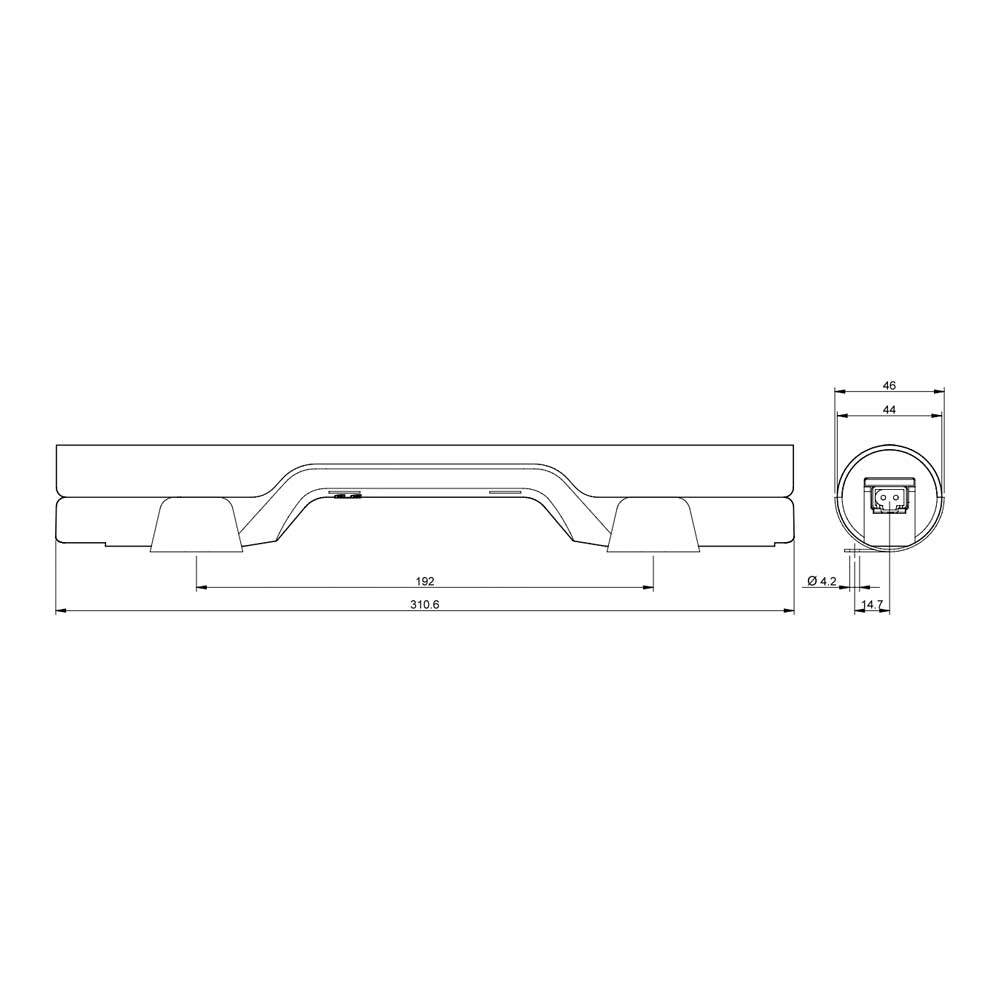 LAMPARA LED PARA ARMARIO CON DETECTOR DE MOVIMIENTO DE 9 W 7L.46.0.024.2200 FINDER