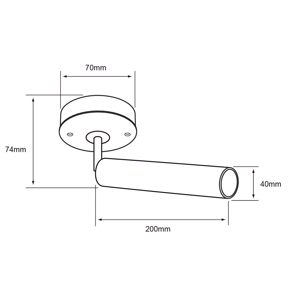 INT SPOTS SOBREP LED 7W 100-240V 3000K 250LM NEGRO *** EXHIBIDO ***