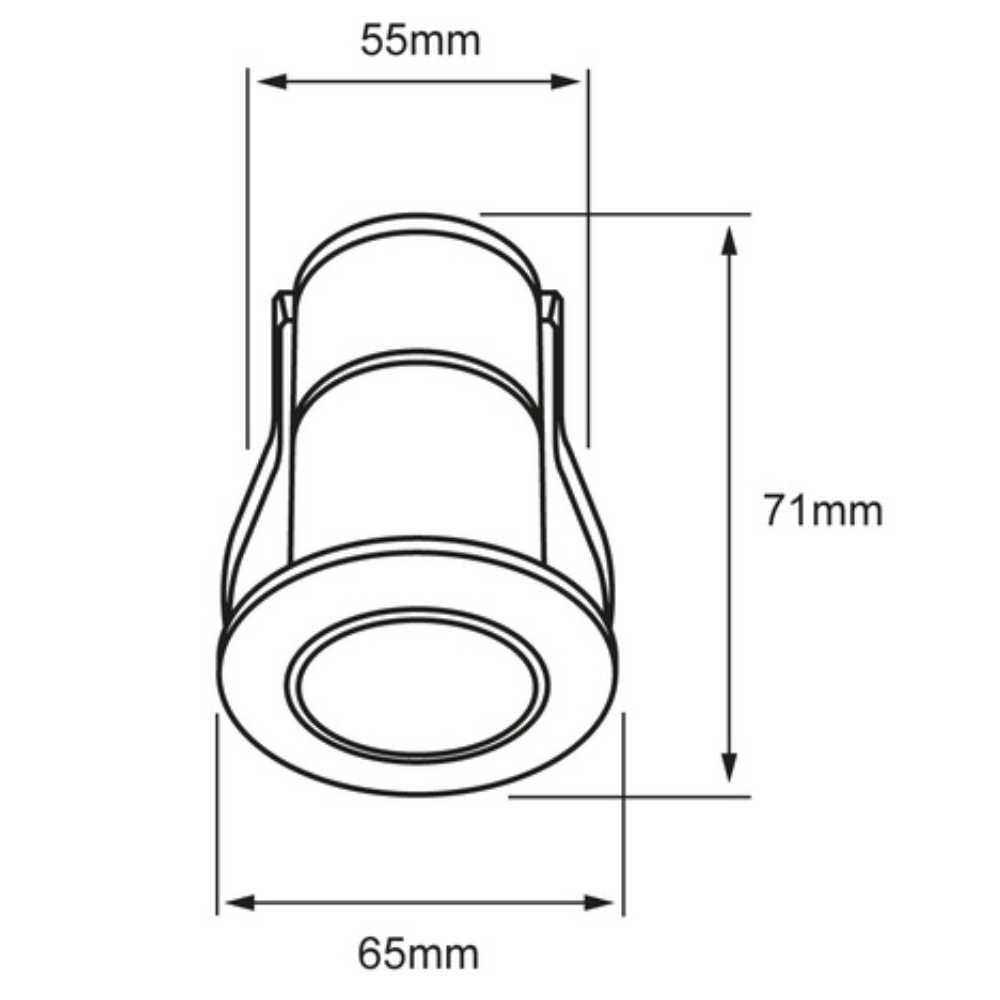 INT EMP LED 7W100-240V400LMIP6203000K B FORAMEN IV TECNOLITE