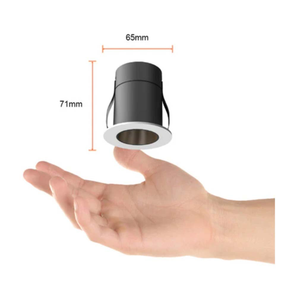 LAMPARA EMPOTRABLE DOWNLIGHT LED 7 W IRC 90 OPTICA DARK LIGHT LUZ CALIDA BRILLANTE *** HAE ***
