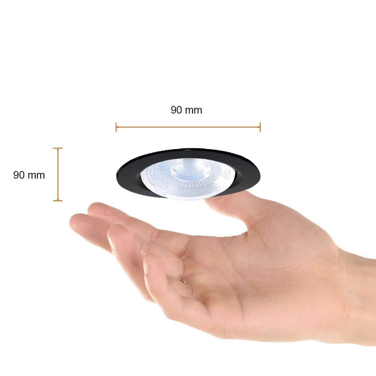 LÁMPARA EMPOTRABLE LED TECNOLITE REGULUS 7W LUZ DE DÍA NEGRO