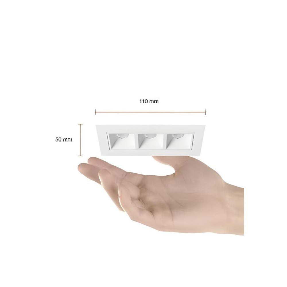 LÁMPARA EMPOTRABLE LED TECNOLITE LUCIDA III SMART 7W LUZ SUAVE CÁLIDA ATENUABLE COMPATIBLE CON APP MÓVIL Y ASISTENTES DE VOZ BLANCO ***TECNOLITE HAE***