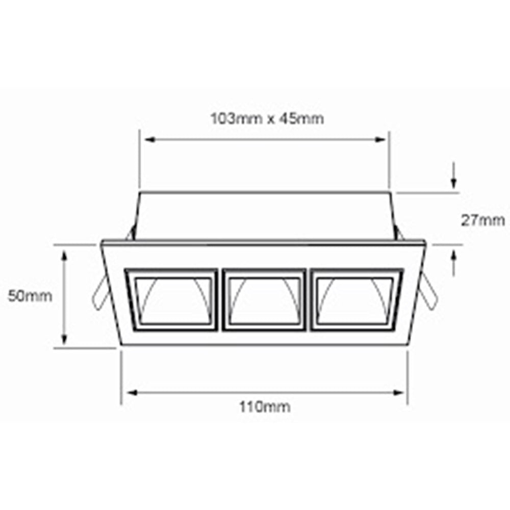 LÁMPARA EMPOTRABLE LED TECNOLITE LUCIDA III SMART 7W LUZ SUAVE CÁLIDA ATENUABLE COMPATIBLE CON APP MÓVIL Y ASISTENTES DE VOZ NEGRO ***TECNOLITE HAE***