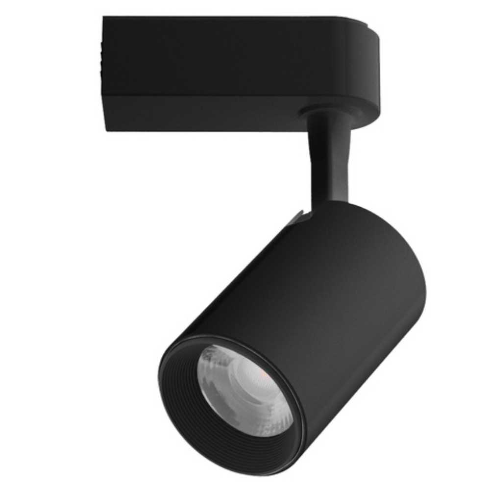 LÁMPARA DE INTERIOR LED TECNOLITE BEID I SPOT PARA RIEL 7W LUZ SUAVE CÁLIDA NEGRO