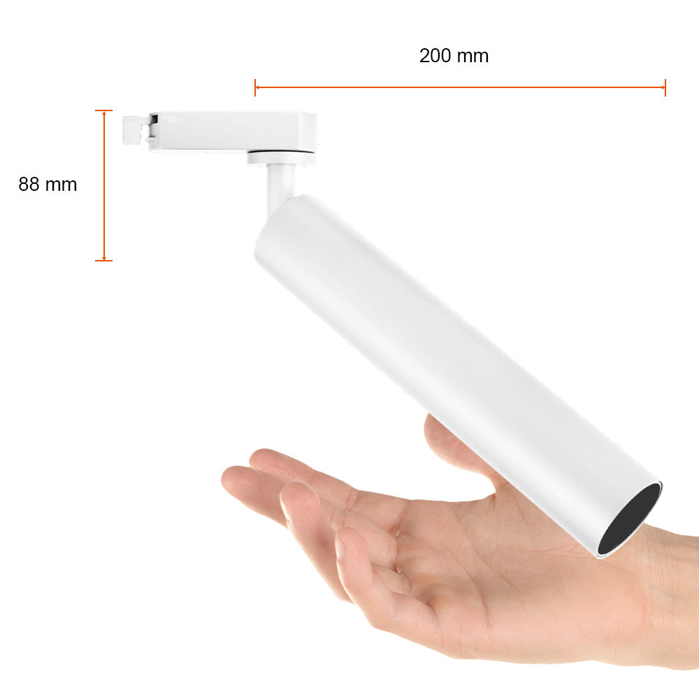 LÁMPARA DE INTERIOR TECNOLITE ASELLUS I SPOT PARA RIEL DIRIGIBLE BLANCO ***TECNOLITE HAE***