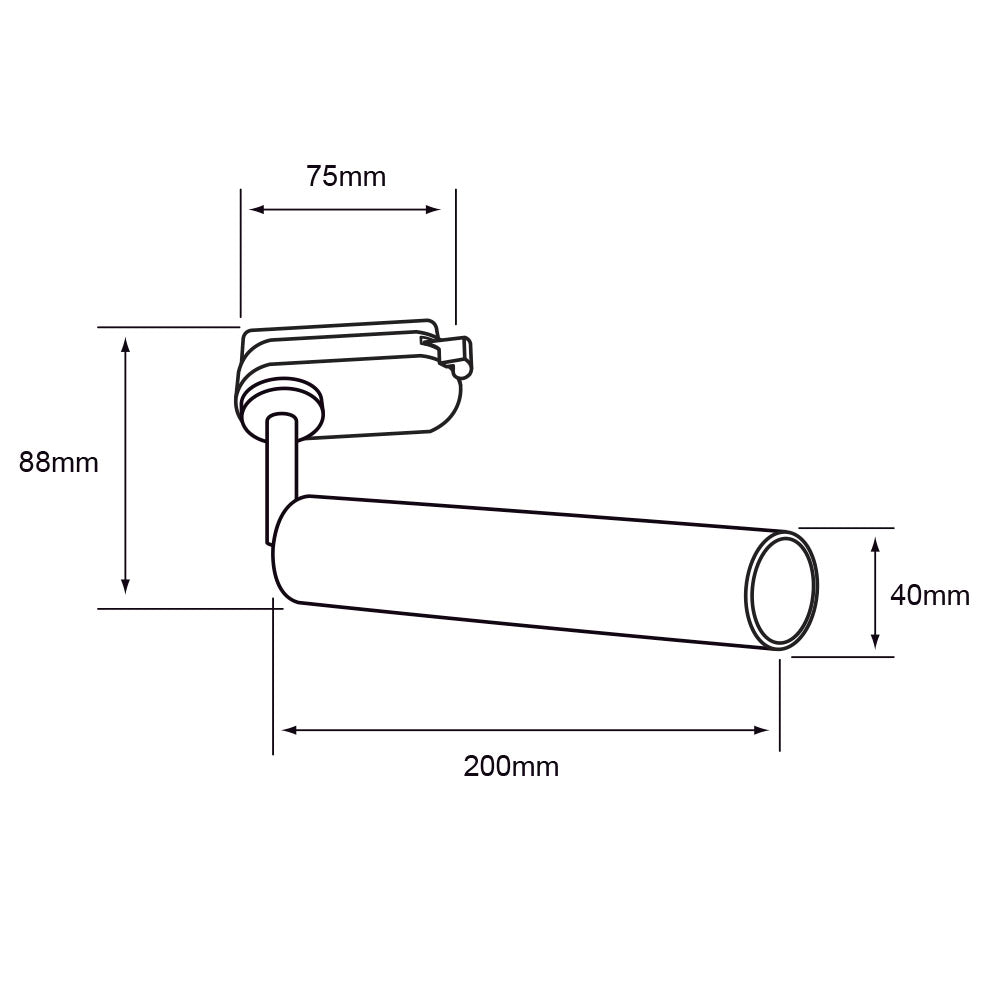 LÁMPARA DE INTERIOR TECNOLITE ASELLUS I SPOT PARA RIEL DIRIGIBLE BLANCO ***TECNOLITE HAE***