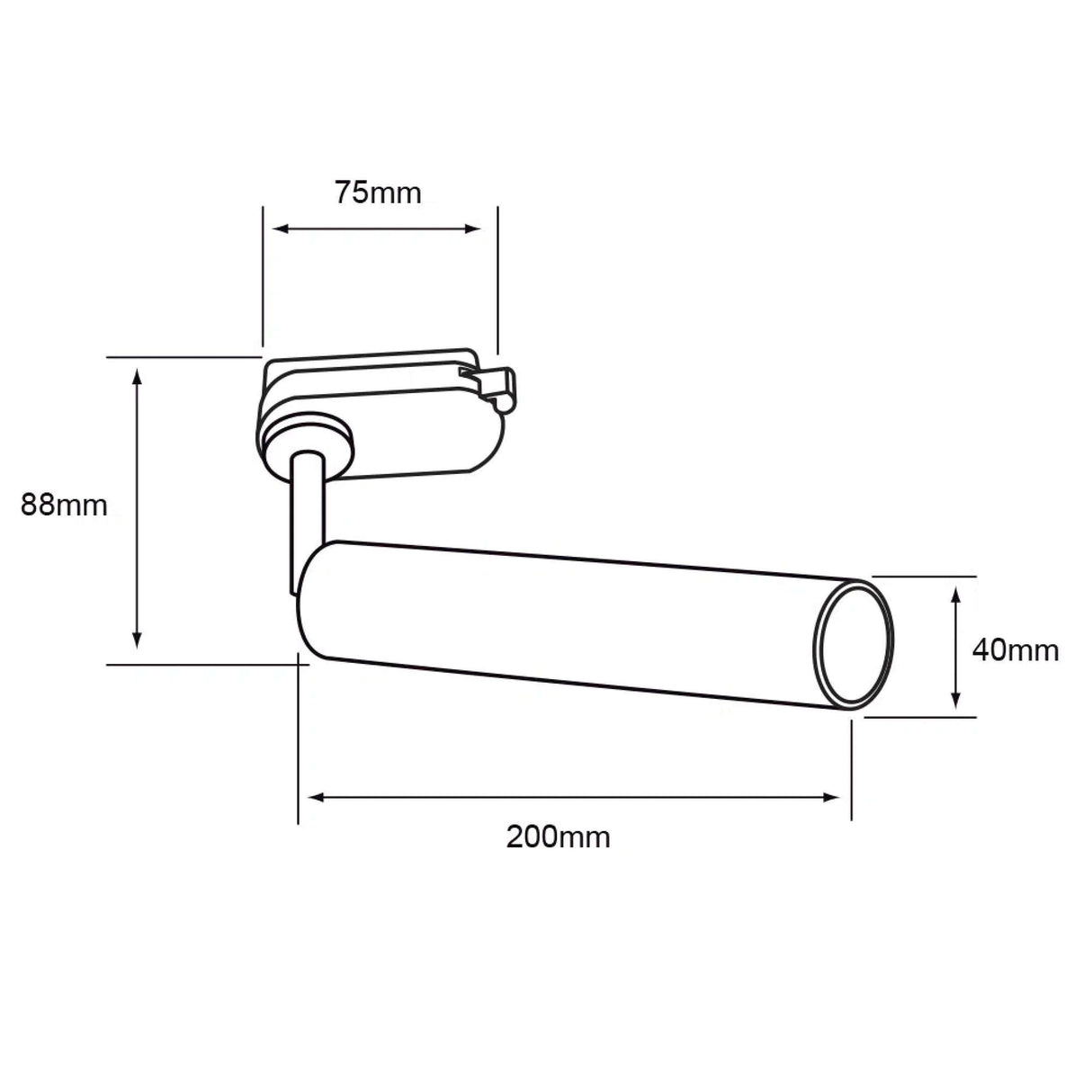 LÁMPARA DE INTERIOR TECNOLITE ASELLUS I SPOT PARA RIEL DIRIGIBLE BLANCO ***TECNOLITE HAE***