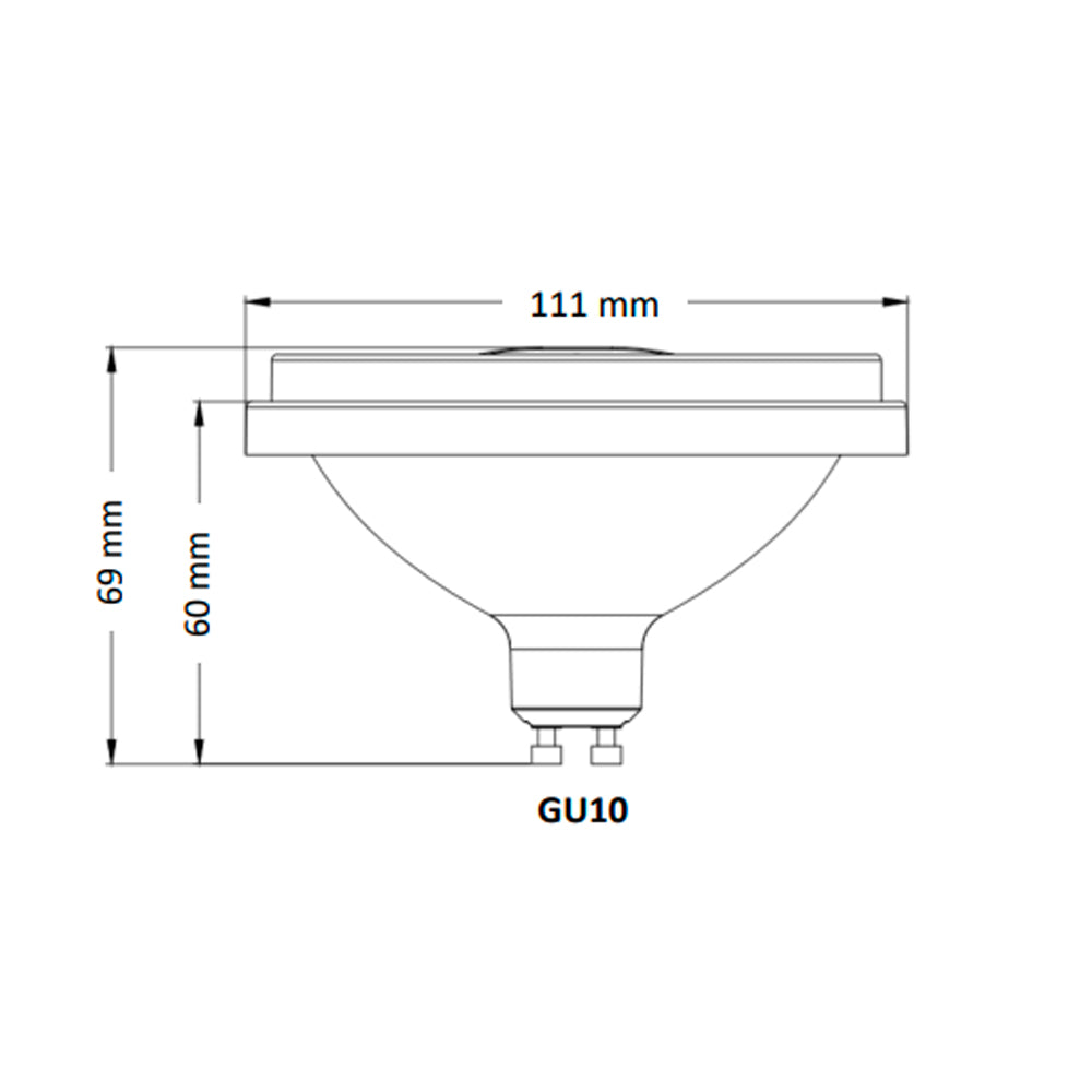 LED AR111 IRC90 12G 10W 2700K 750LM BIV GU10