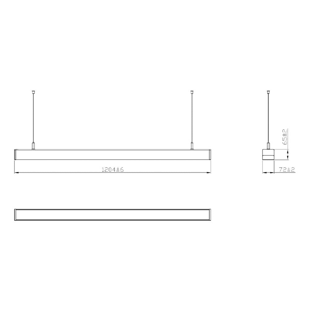 LUMINARIA LINEAL DE LED COLGANTE 36 W 4000 K 100-277 V LEDVANCE