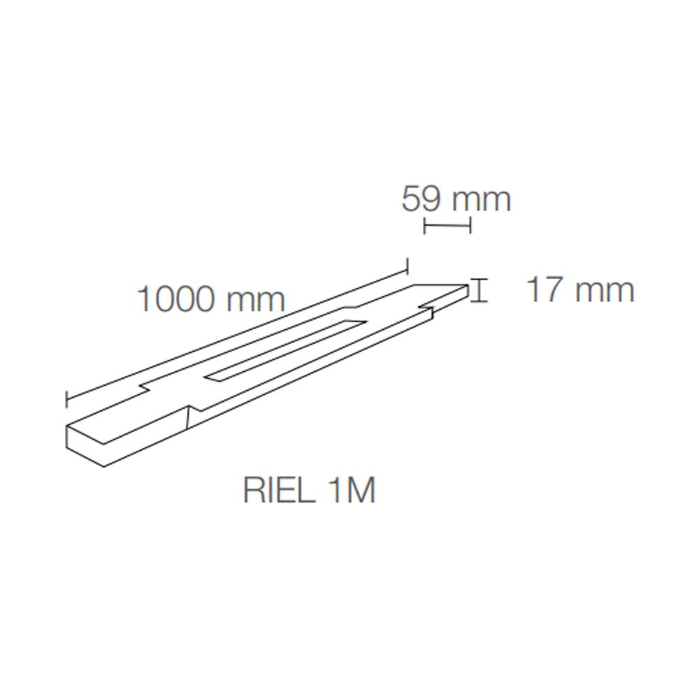 LEDVANCE RIE PARA EMPOTRAR DE ALUMINIO 1M 190W MAXIMO BLANCO