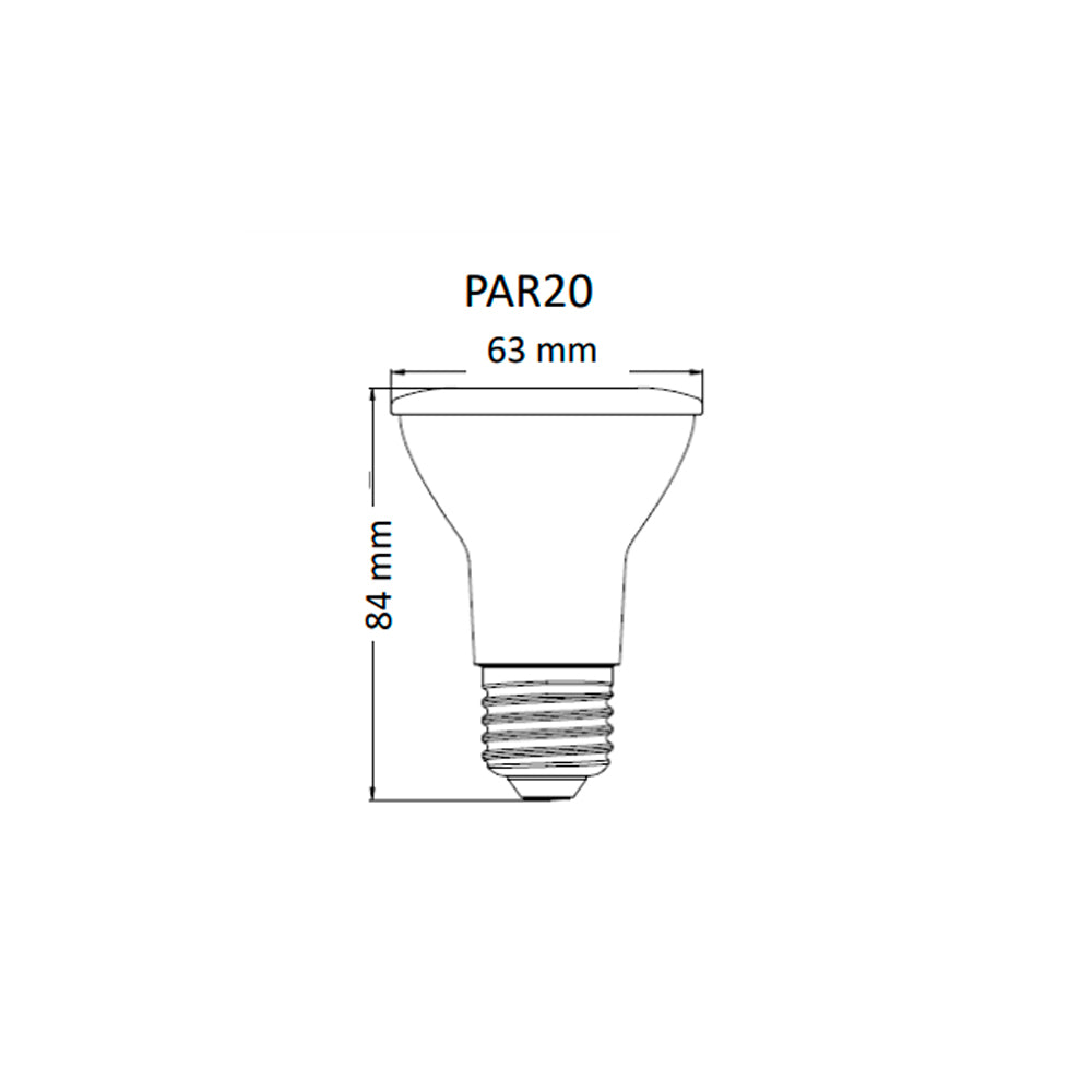 LED PAR20 5.5W 2700K 525LM BIV E27 LEDVANCE *** SIMILAR 6PAR20LED30MV25 ****** HAE ***