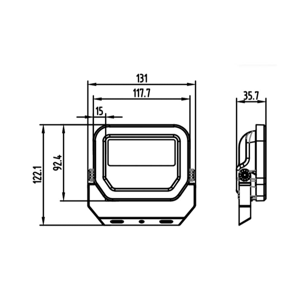 PROYECTOR LED FLOODLIGHT 10W- 3000K *** HAE ***