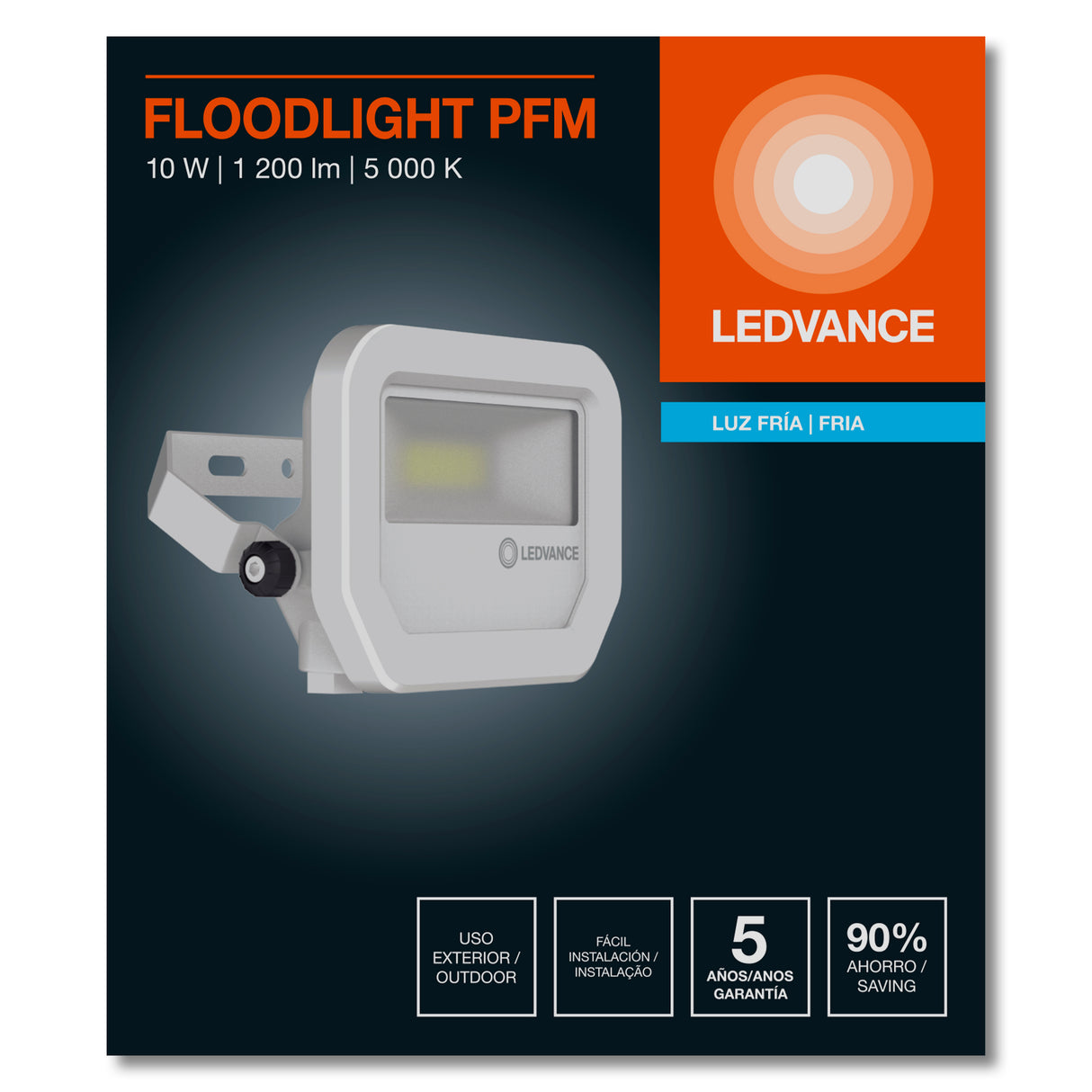 PROYECTOR LED FLOODLIGHT BLANCO 10W 5000K