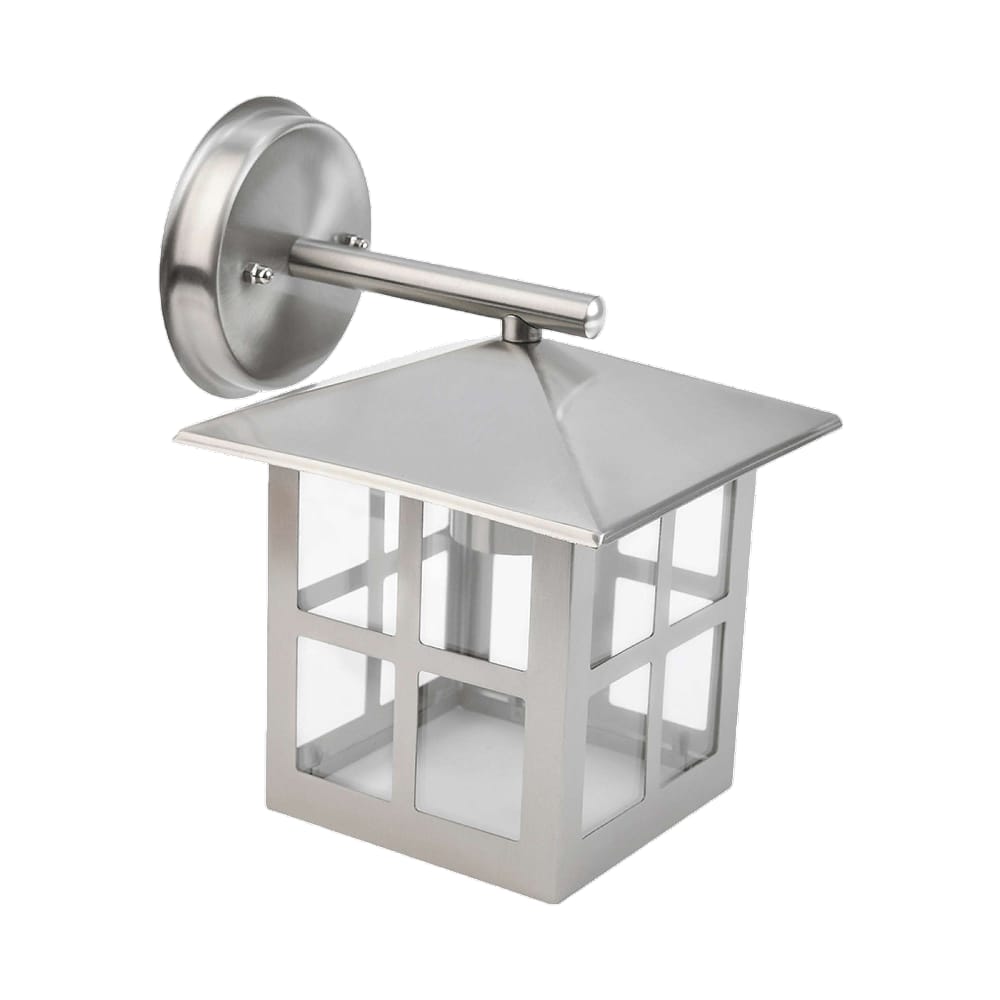 LUMINARIO A MURO CALUX 60W 127V IP54 E27 ACABADO ACERO INOXIDABLE 8146