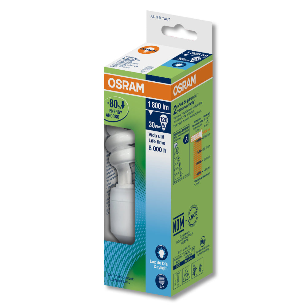 DULUX EL TWIST 30W/865 127V E27 87687 / 87301 *** OFRECER HEL-26W/65-T2 O 82981 ***