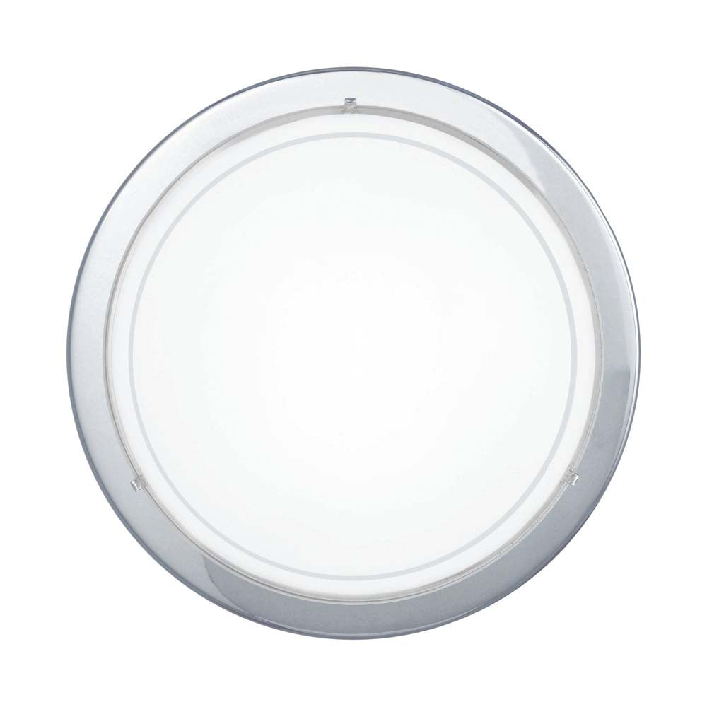 LUM REDONDO CROMO PANTALLA CRISTAL PLANET 1 E27 (NO INCLUIDO) 120V IP20 EGLO