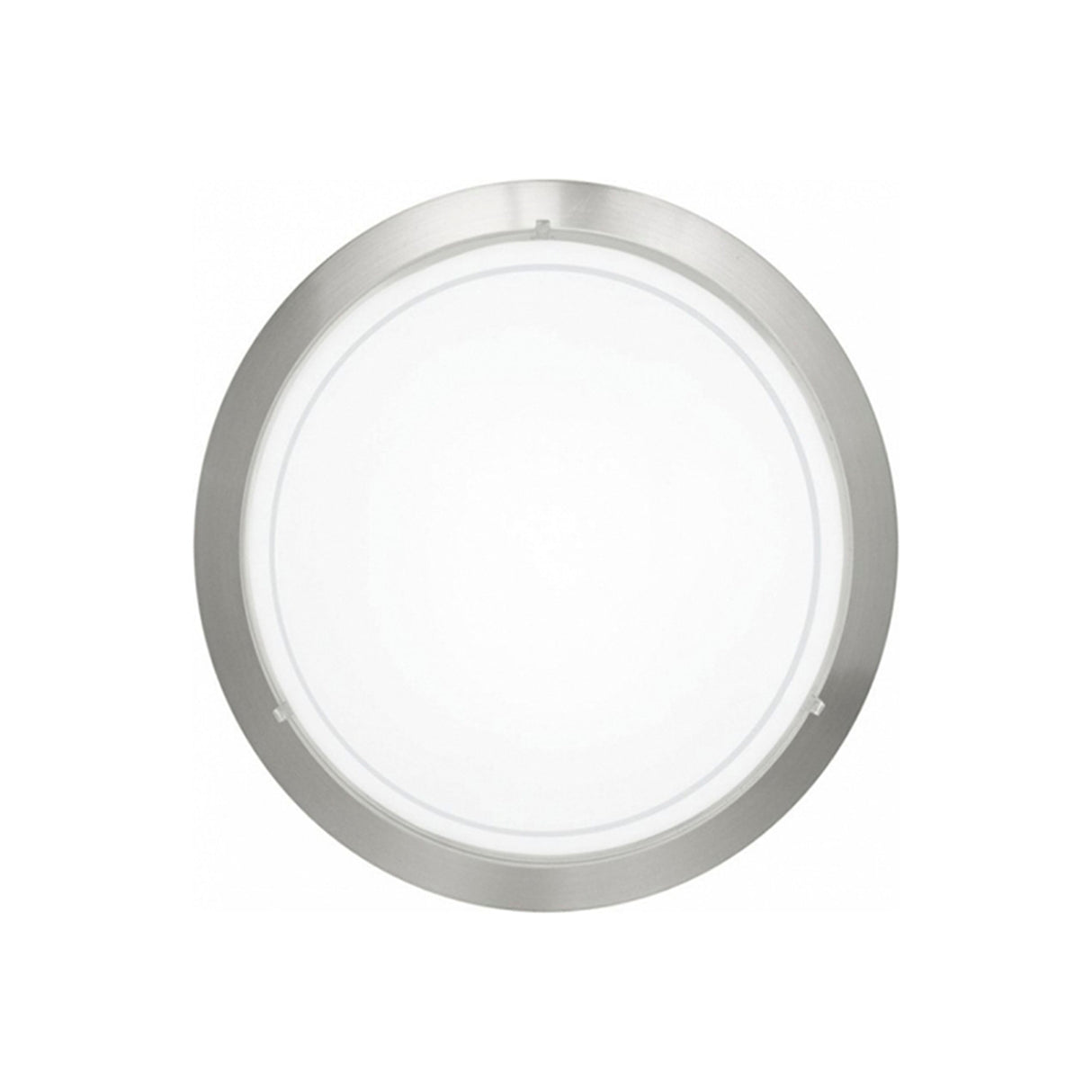 LUMINARIO DE TECHO EGLO PLANET BASE E26 DE 60W NIQUEL SATINADO Y CRISTAL BLANCO