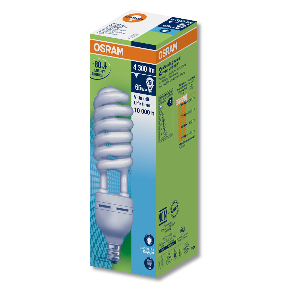 FOCO LEDVANCE AHORRADOR DE 65W BASE E27 *** OFRECER HEL-65W/65 ***