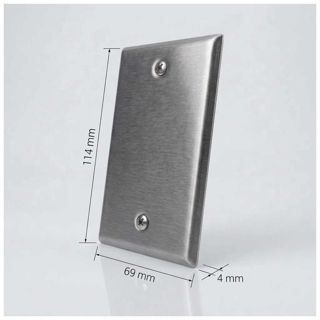 PLACA DE ACERO INOXIDABLE CIEGA LEVITON