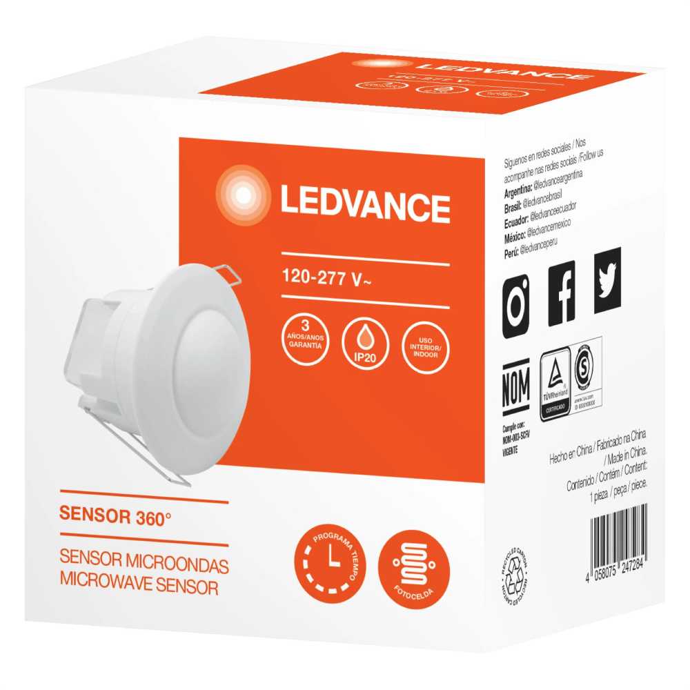 SENSOR LDV- MS- MIC-C- 360- 120-277V-IP20-WH-A MCA LEDVANCE