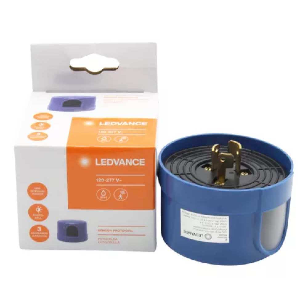 FOTOCELDA PARA USO EXTERIOR LEDVANCE 120/277V 3 PINES AZUL 85204 *** OFRECER 9402300 ***