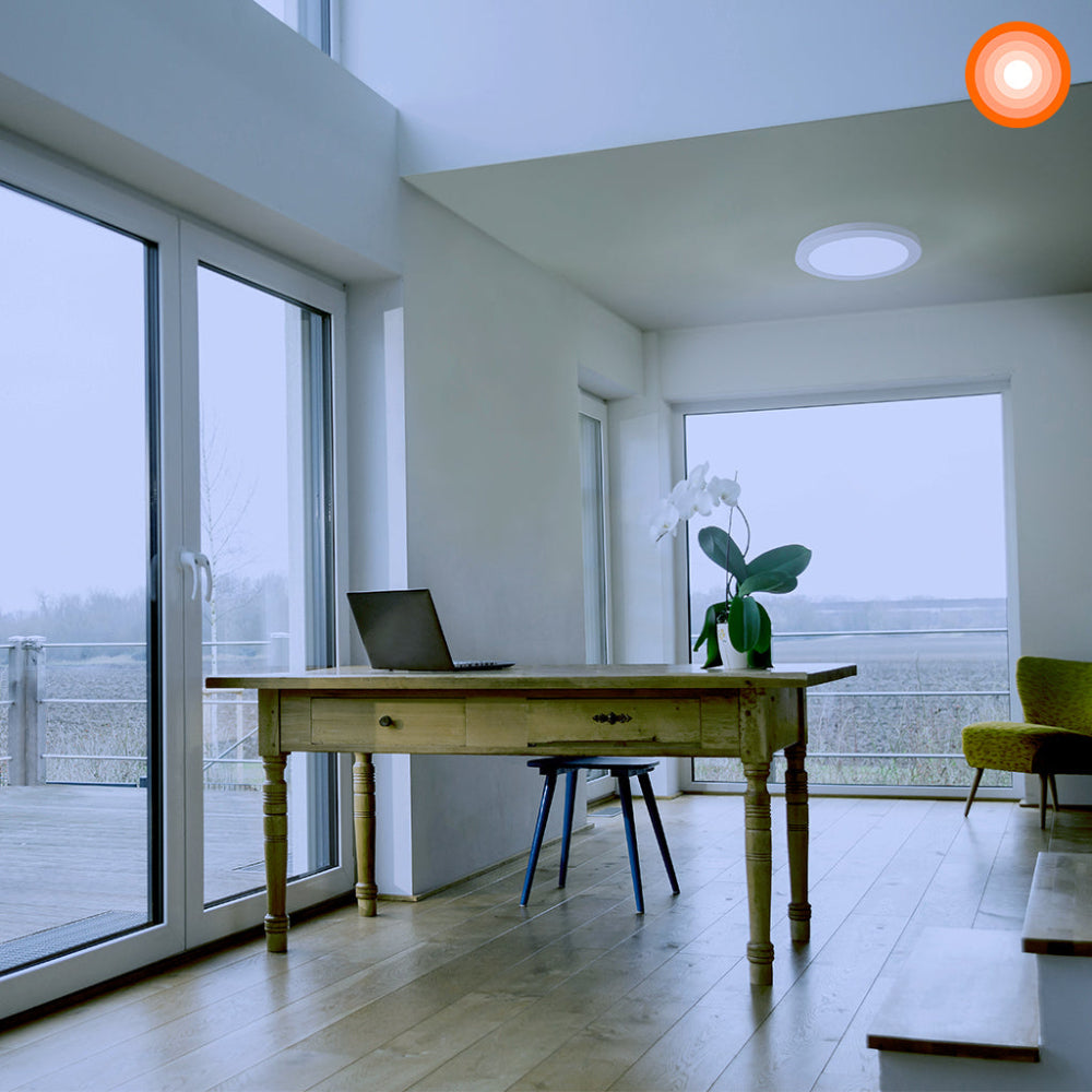 LUMINARIO REDONDO COLOR BLANCO 15W 6500K LEDVANCED SLIM *** OFRECER 18PTLLEDR65MVB ***