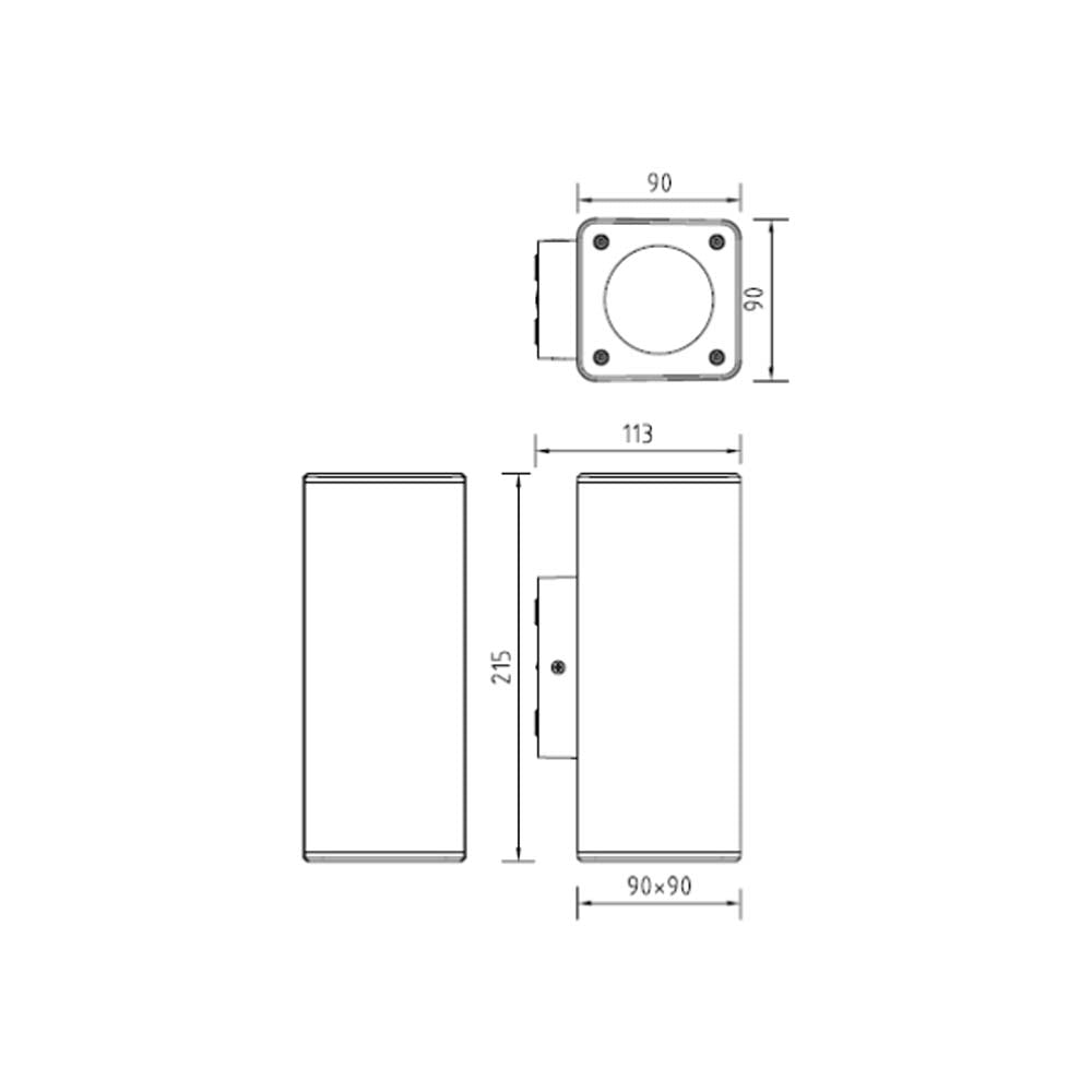 LEDVANCE APLIQUE DUAL WHITE GU10 IP54 LEDVANCE